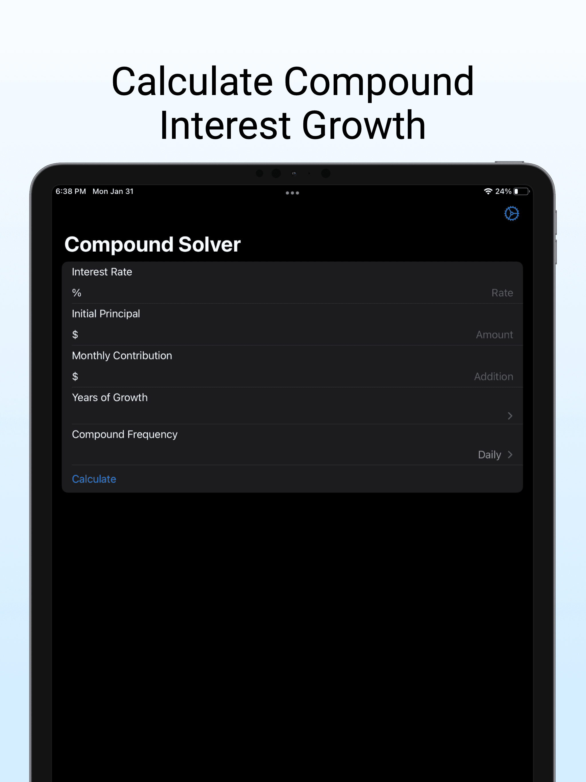 Compound Interest Solver